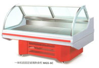 Réfrigérateur d'un seul bloc d'affichage de nourriture d'épicerie, compteur d'affichage de viande pour les aliments surgelés